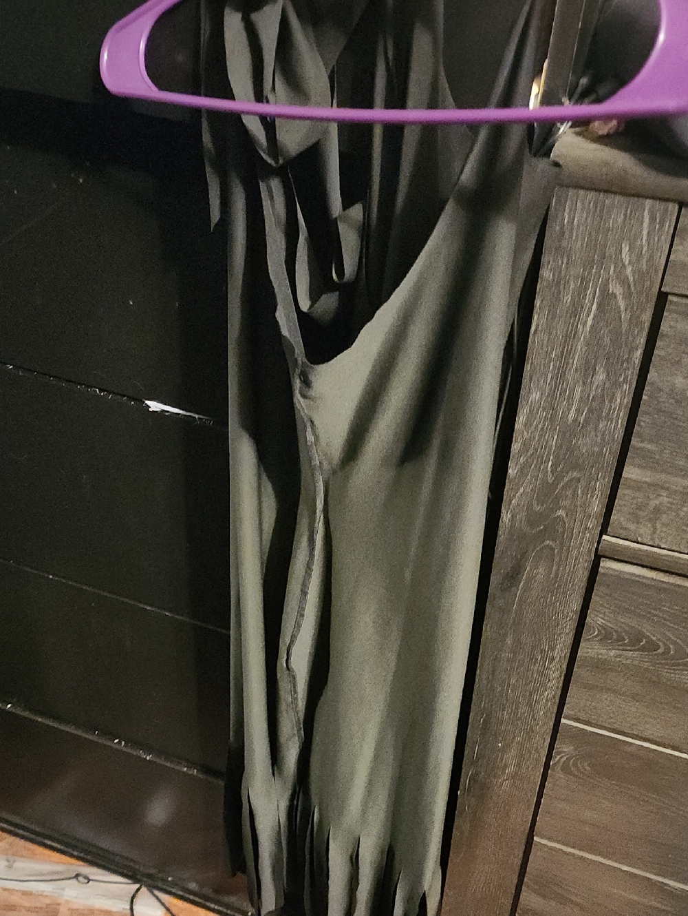 Black Women's Fringe Maxi Dress